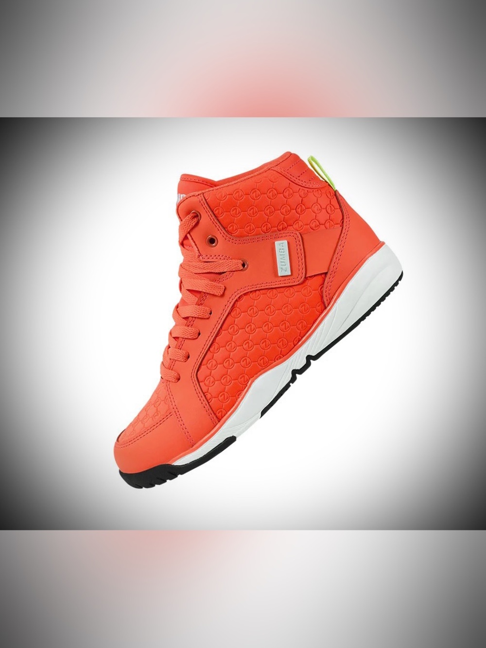 Zumba Energy Boss High Top Sneakers in Orange and White